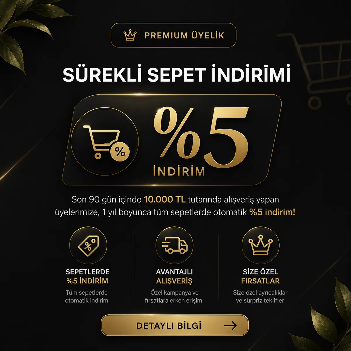 Premium üyelik avantajları