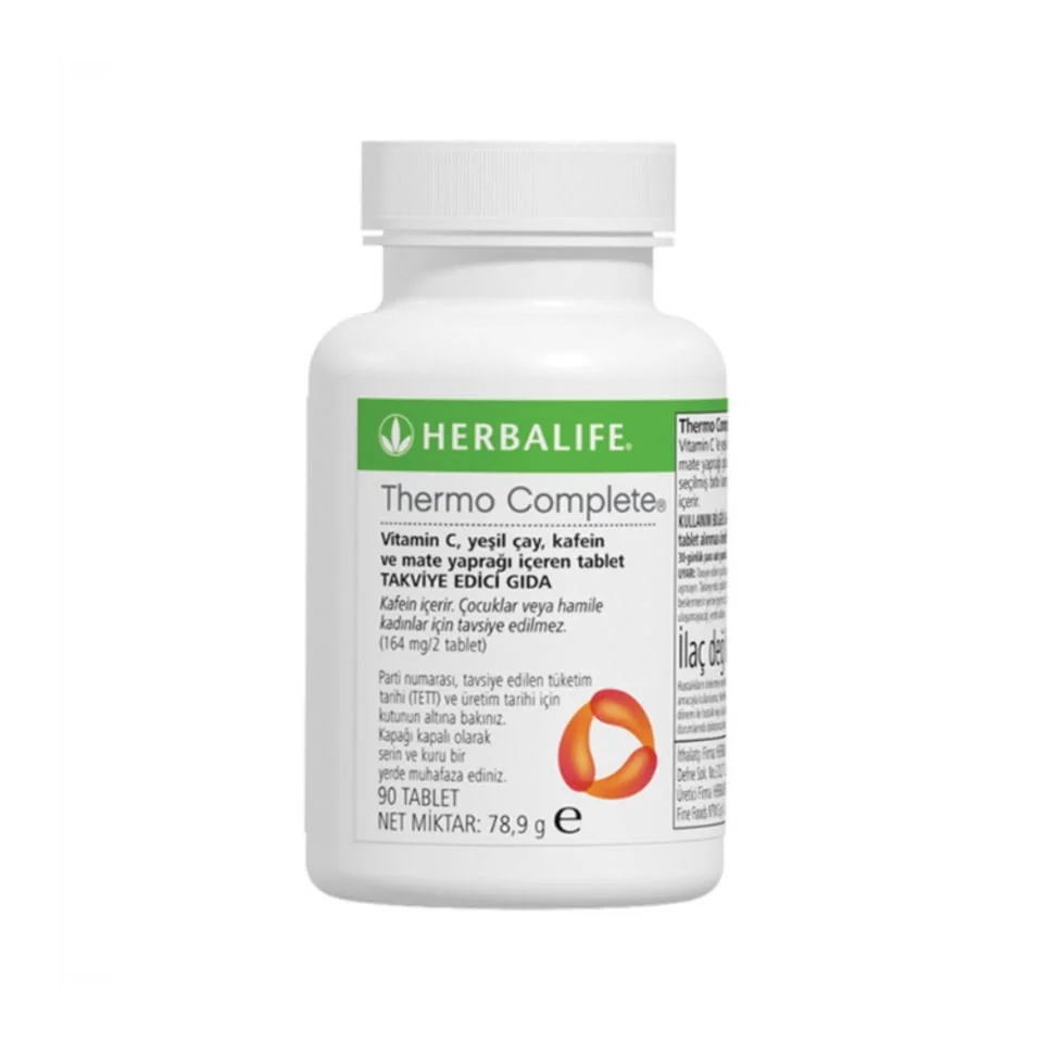 Herbalife Thermo Complete - Vitamin C, yeşil çay ve mate yapraklı 90 tablet